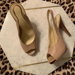 Nude/Tan Nine West heels